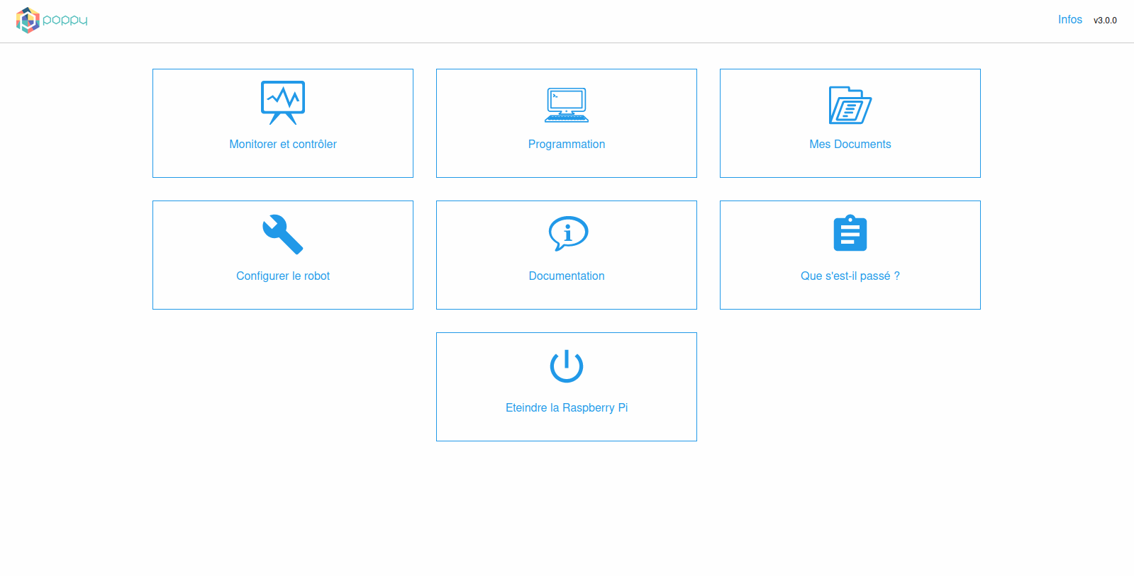 Program the robot · Documentation of the Poppy Platform